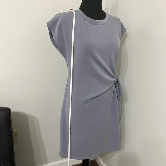 CABLE & GUAGE SPORT Gray Dress with Side Tie, Small - Picture 4 of 8